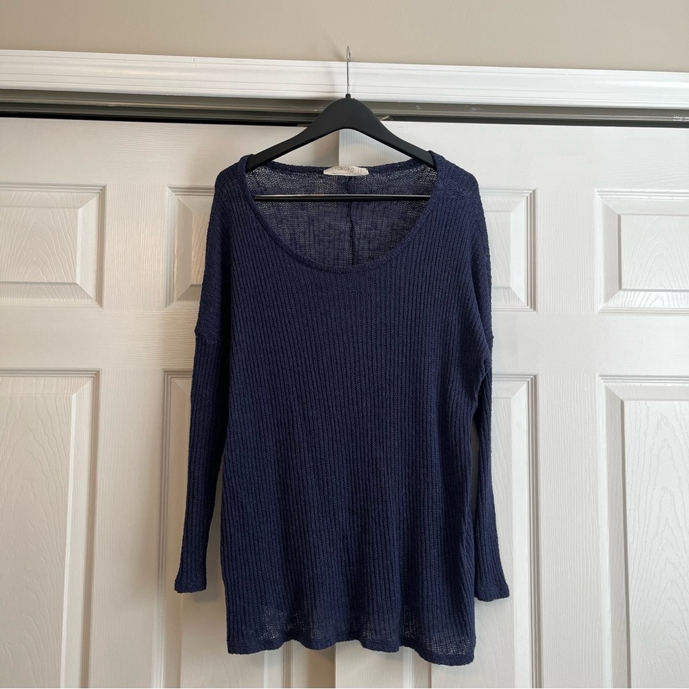 Blue Knit Sweater